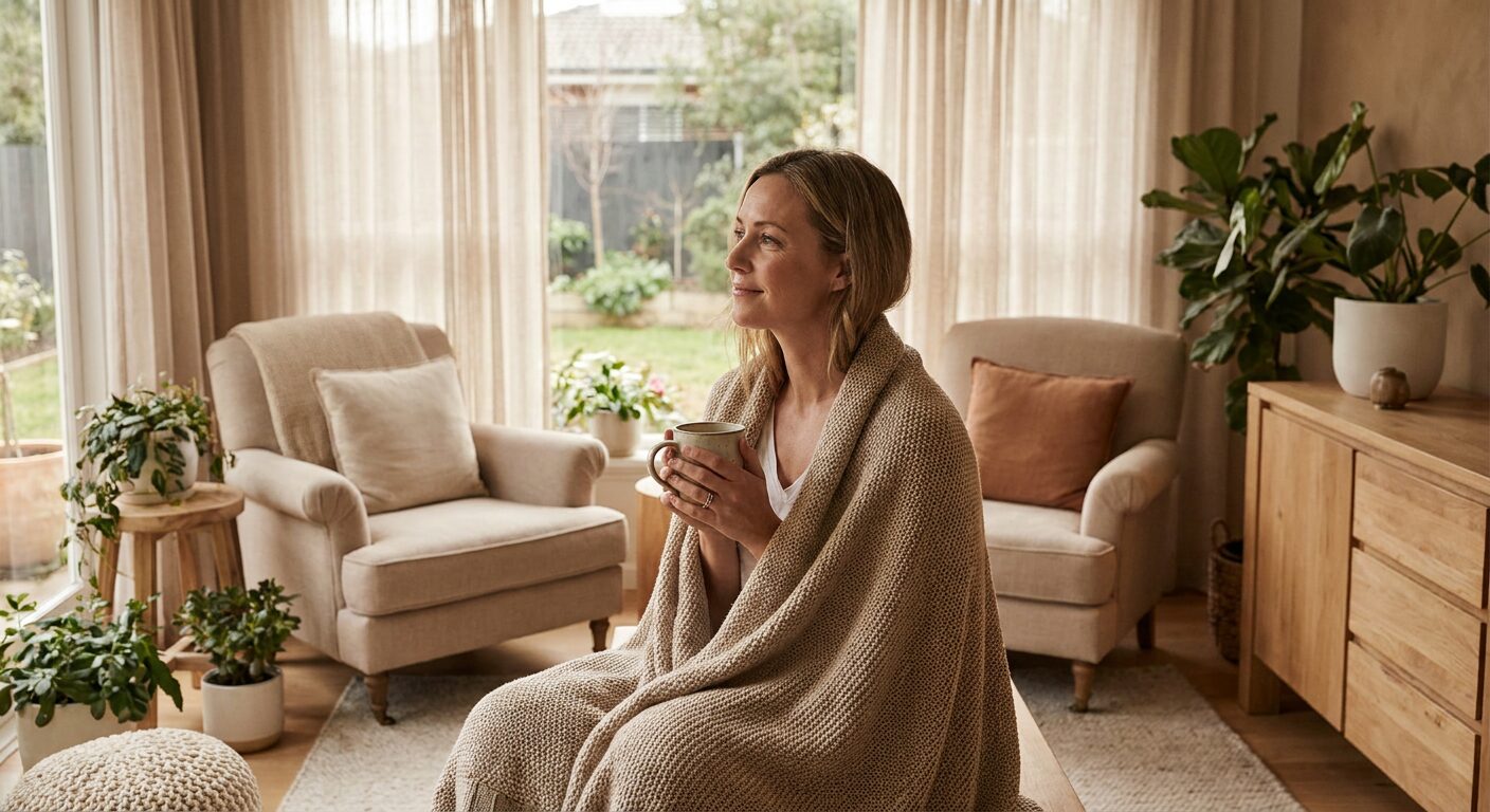 Woman finding peace during dual diagnosis treatment at IKANN Wellness Fort Lauderdale