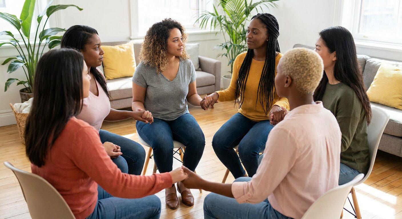Women's opioid recovery group therapy at IKANN Wellness Fort Lauderdale